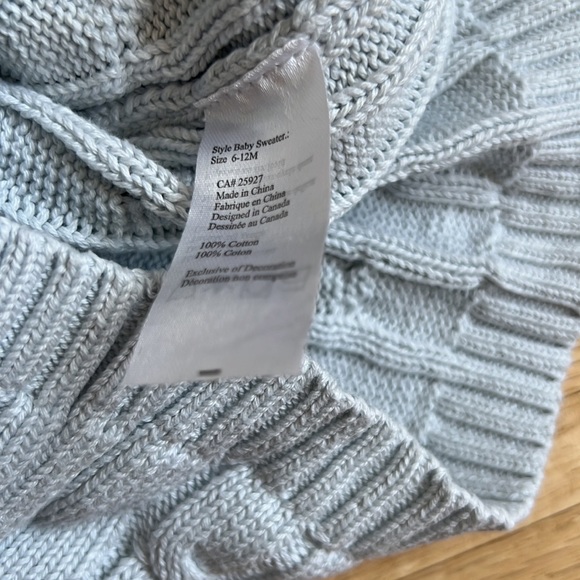 Jack and Jill sweater with button 6-12m - Picture 3 of 3